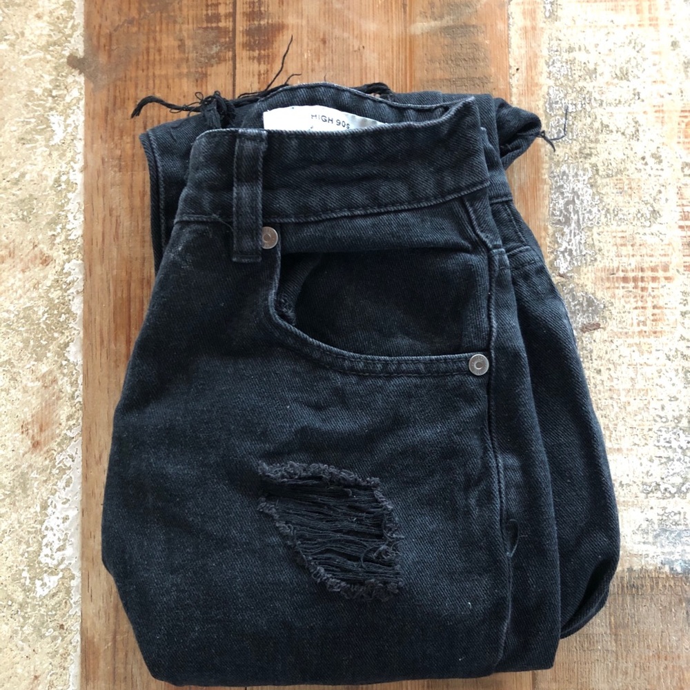 Cotton On High Rise Ripped Jeans